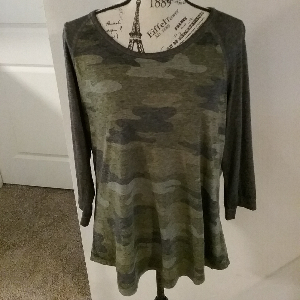 Como Blu Camouflage T-shirt